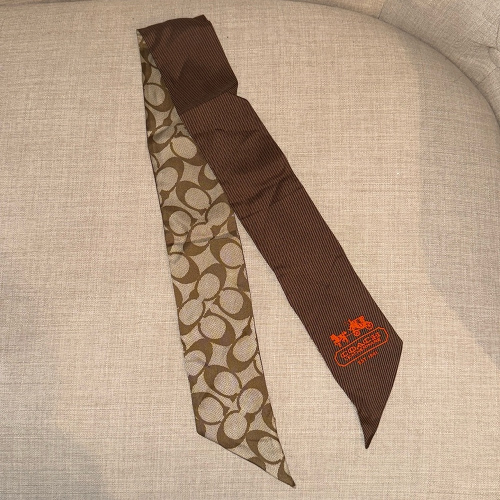 COACH Signature Reversible Silk Scarf